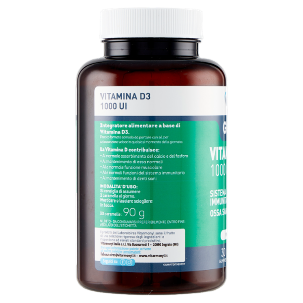 Laboratoires Vitarmonyl Gummies Vitamina D3 1000 UI 30 Gummies 90 g