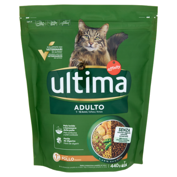 ultima Cat Adulto 1-10 Anni con Pollo 440 g