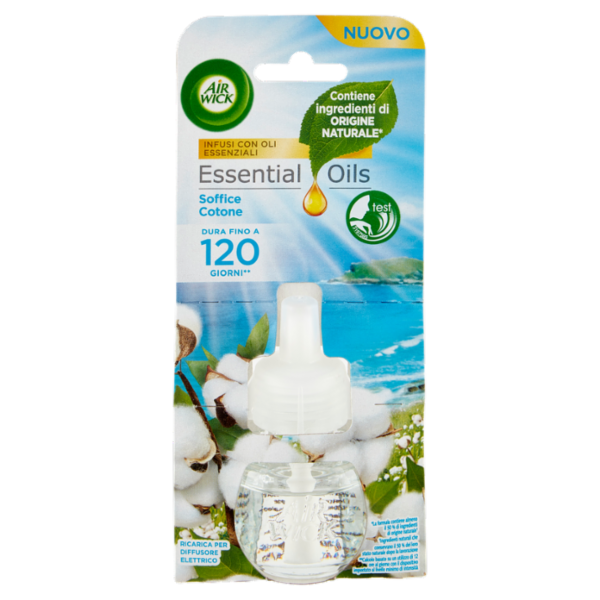 Air Wick Profumatore per Ambienti Soffice Cotone Ricarica 19 ml