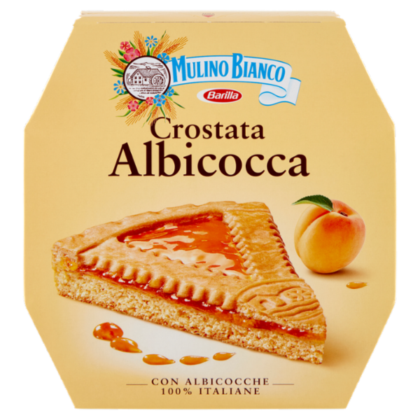 Mulino Bianco Crostata Albicocca con 100% Albicocche Italiane e Farina Sostenibile 475g