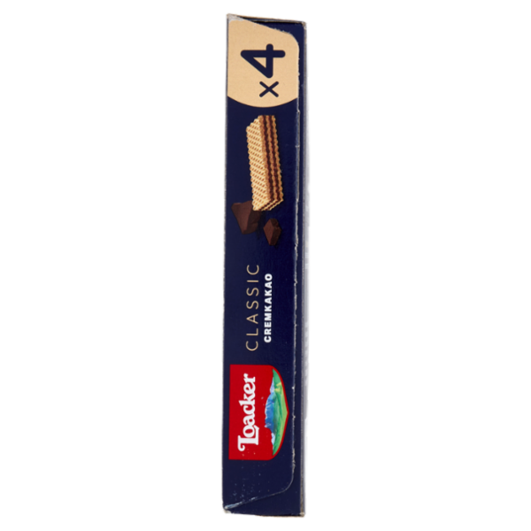Loacker Classic Cremkakao Wafer con crema al Cioccolato e Cacao Nobile dell'Ecuador Wafers 45gx4