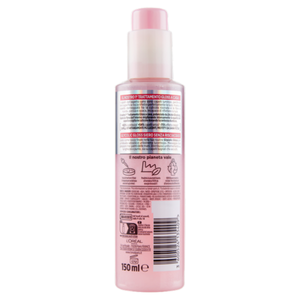 L'Oréal Paris Elvive Glycolic Gloss Siero Senza Risciacquo con Acido Glicolico 150 ml