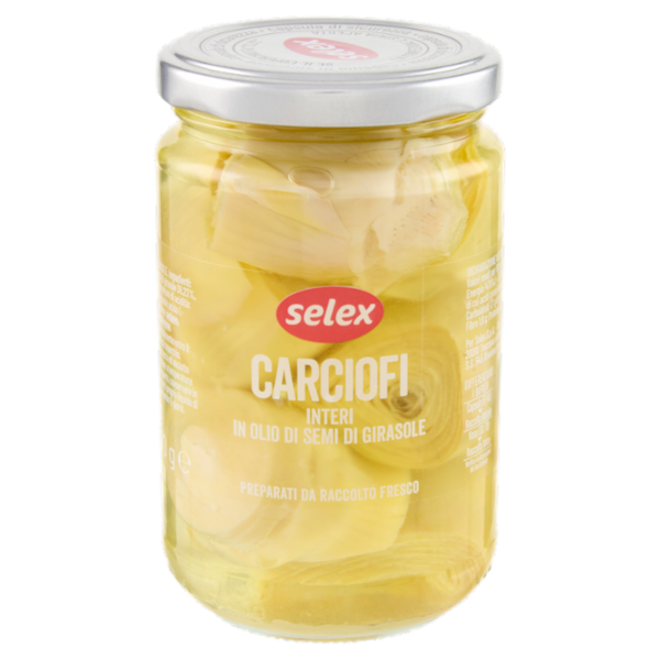 Selex Carciofini Interi in Olio di Semi di Girasole 280 g