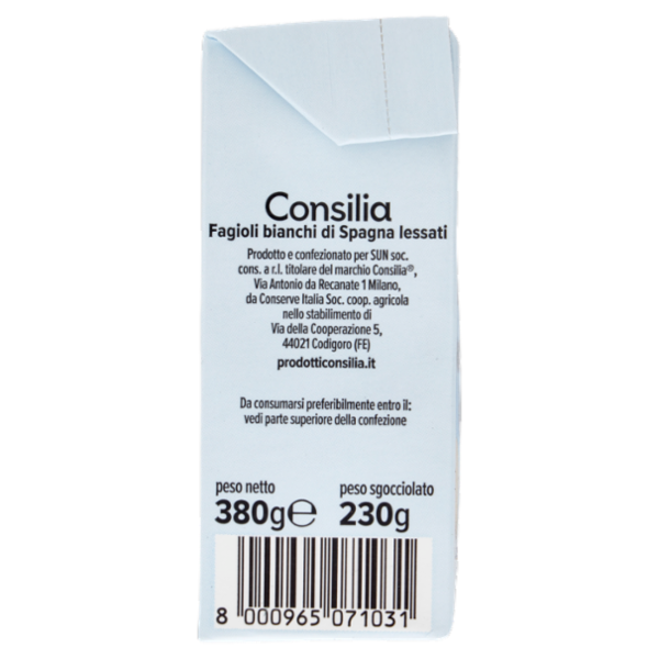 Consilia Fagioli Bianchi di Spagna Lessati 380 g