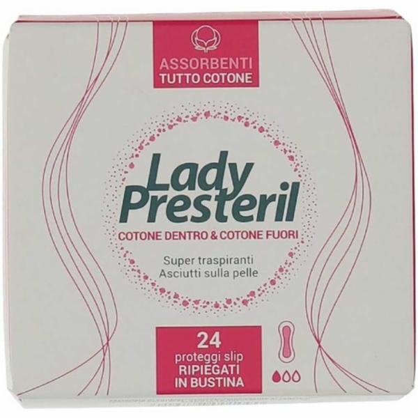 Lady Presteryl Proteggi Slip Ripiegabili Biodegradabili 24 Pezzi