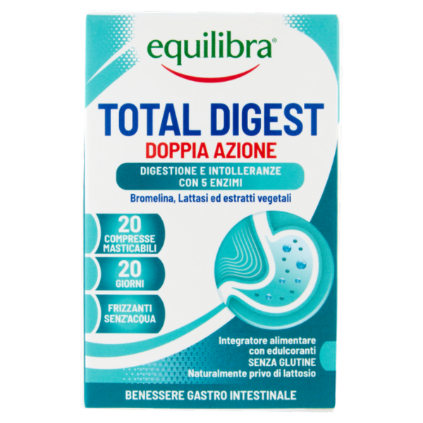 equilibra Total Digest Doppia Azione 20 Compresse Masticabili 20 g