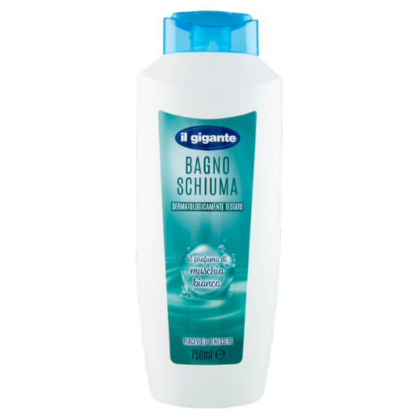 IL GIGANTE Bagno Schiuma al profumo di muschio bianco 750 ml