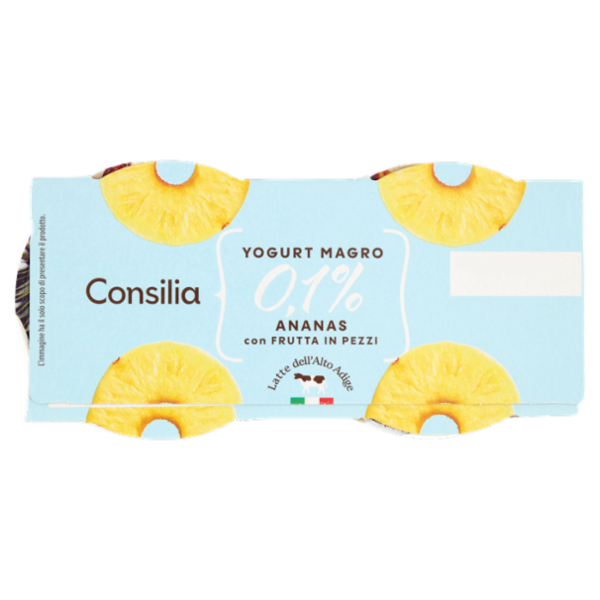 Consilia Yogurt Magro 0,1% Ananas 2x125 g