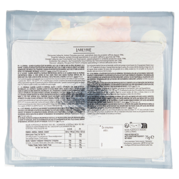 Labeyrie Il Raffinato Salmone Affumicato RSPCA gusto Nobile 75 g