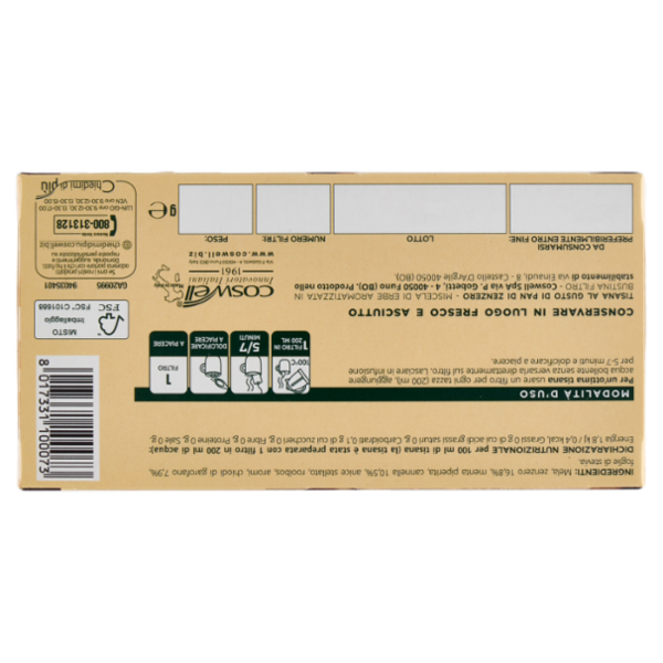 L'Angelica Passioni d'inverno al Gusto di Pan di Zenzero 15 Filtri 28.5 g