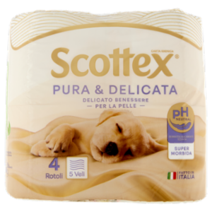 Scottex Pura & Delicata Carta Igienica Rotoli 5 Veli 4 Pz