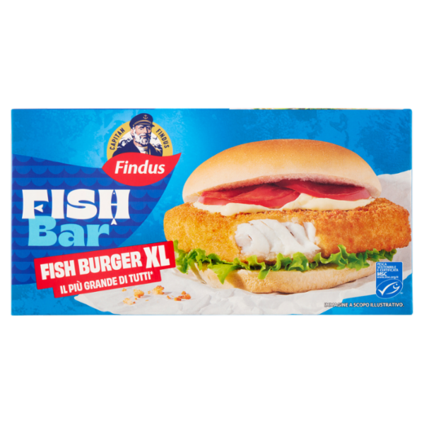 Capitan Findus Fish Bar 2 Fish Burger XL 270 g