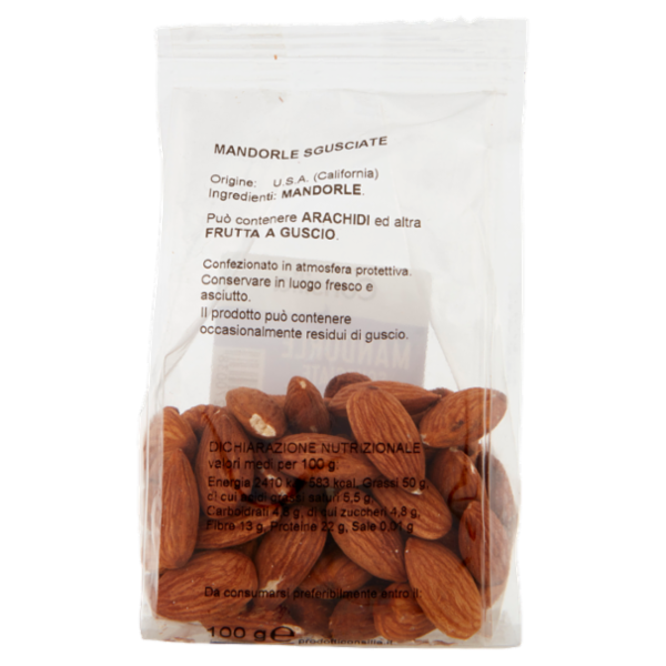 Consilia Frutta Secca Mandorle Sgusciate 100 g