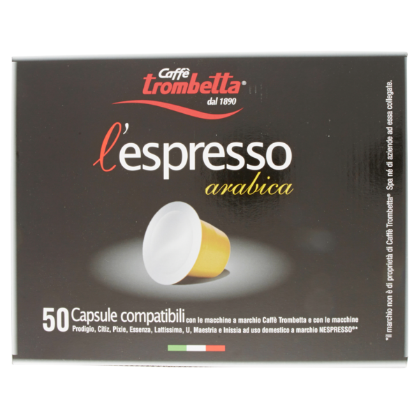 Caffè trombetta l'espresso arabica Capsule 50 pz