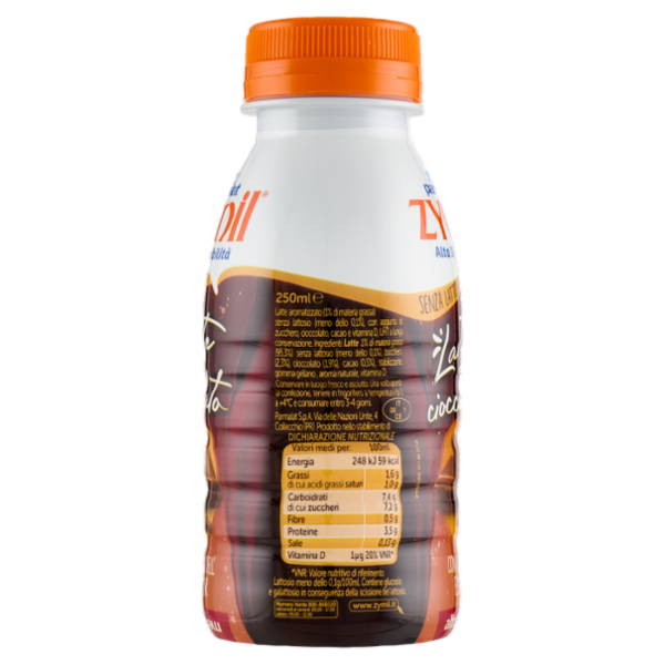 Zymil Alta Digeribilità Senza Lattosio Latte e cioccolato con Cacao dell'Ecuador altromercato 250 ml