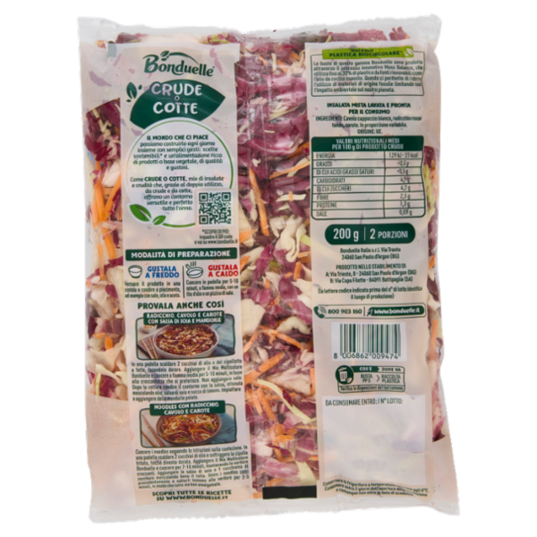 Bonduelle Crude o Cotte Mix Multicolore 200 g