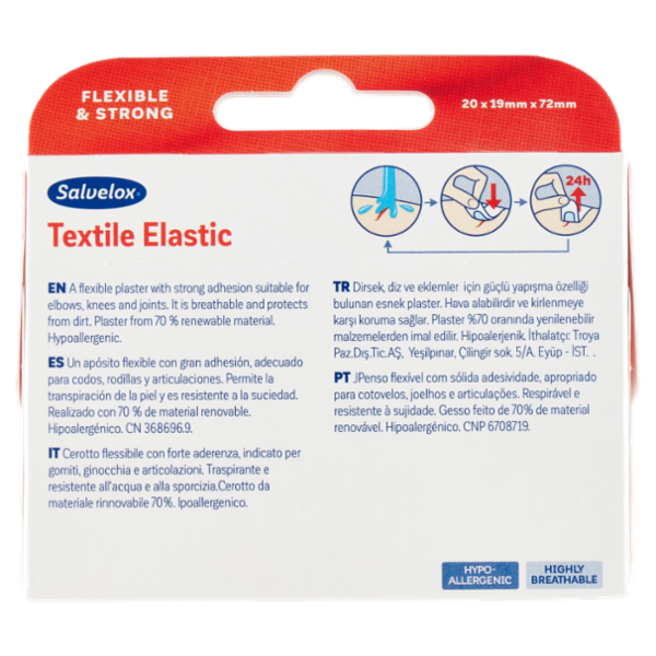 Salvelox Textile Elastic 20 pz