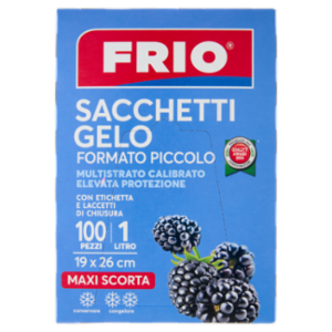 Frio Sacchetti Gelo Formato Piccolo 1 Litro 19 x 26 Cm 100 Pz
