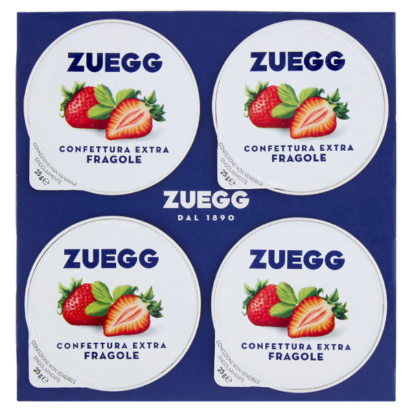Zuegg Confettura Extra Fragole 4 x 25 g