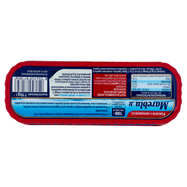 Mareblu Delicatamente al Vapore Filetti di Sgombro Piccanti con un filo di olio di oliva 110 g