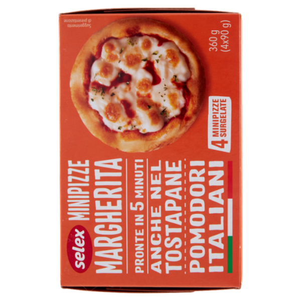 Selex Pizzette Margherita Surgelate 4x90 g