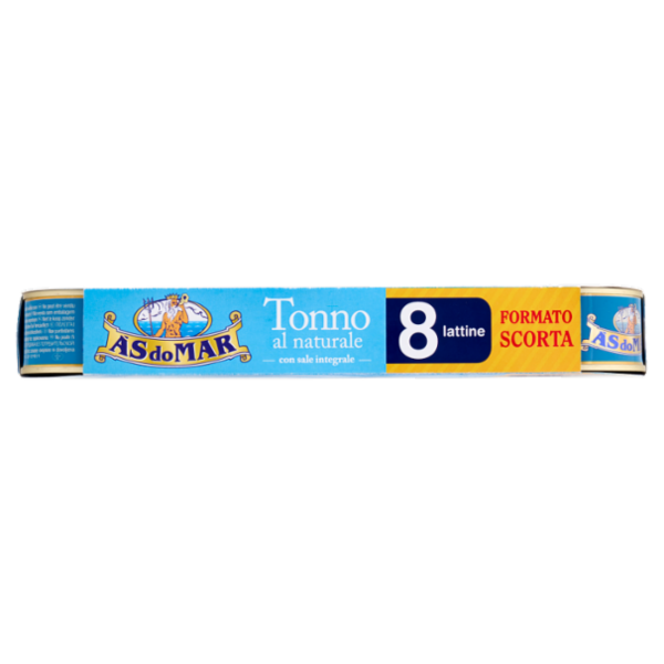 Asdomar Tonno al naturale con sale integrale 8 x 70 g