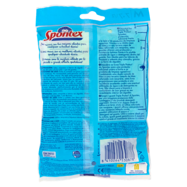 Spontex Triple Protect' Guanti Taglia M 1 paio