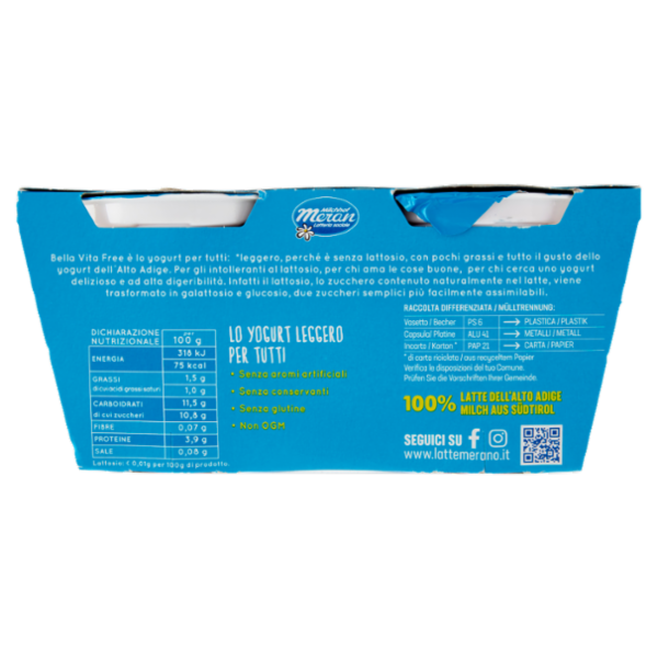 bella vita free Senza Lattosio Ciliegia 2 x 125 g