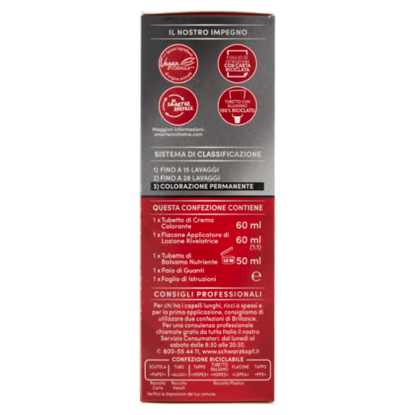 Brillance Colorazione Permanente Intensiva 872 Rosso Intenso Rubino