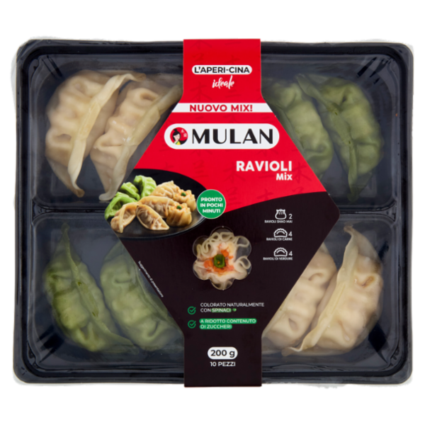 Mulan Ravioli Mix 10 Pezzi 200 g