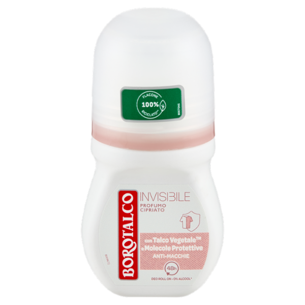 Borotalco Invisibile Profumo Cipriato Deo Roll On 50 ml