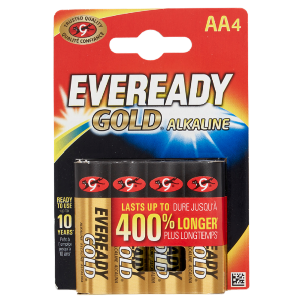 Eveready Gold Alkaline AA 4pz