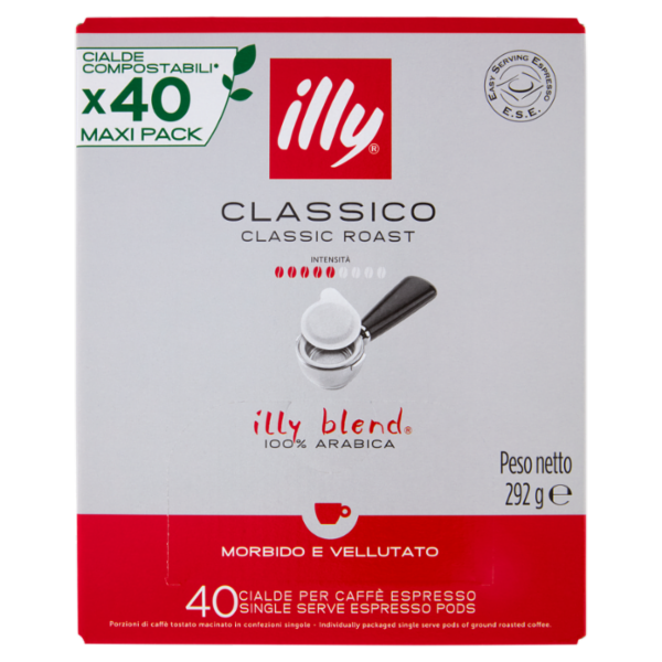 illy Classico 40 Cialde per Caffè Espresso 292 g