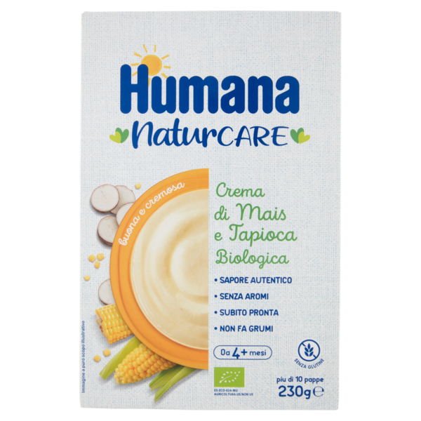 Humana Crema di Mais e Tapioca Biologica 230 g