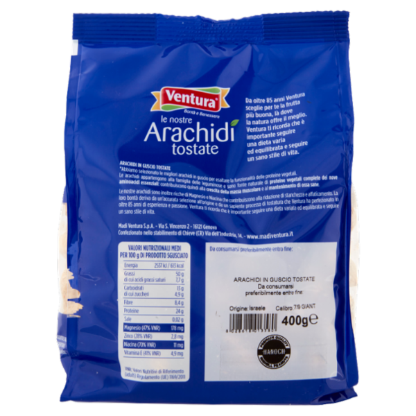 Ventura le nostre Arachidi tostate 400 g
