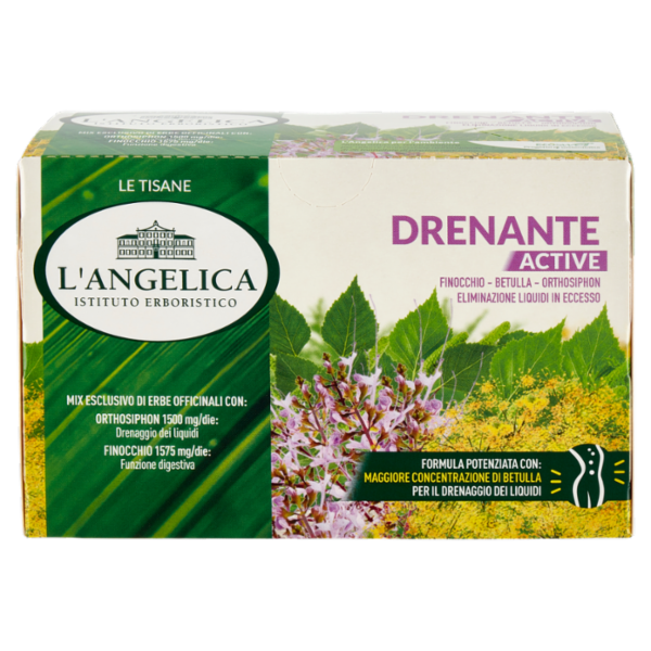 L'Angelica Le Tisane Drenante Active 18 Filtri 35,1 g