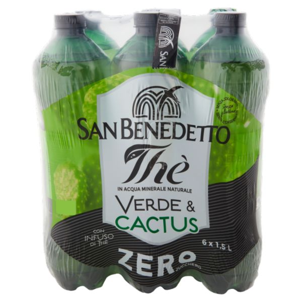 San Benedetto Thè Verde & Cactus Zero 6 x 1,5 L