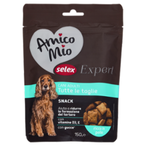 Selex Amico Mio Expert Cane Adulto Di Tutte Le Taglie Snack 150 g
