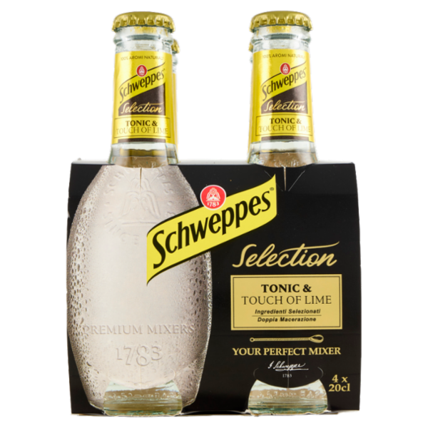 Schweppes Selection Tonic & Touch of Lime cluster 4 x 0,20L OW