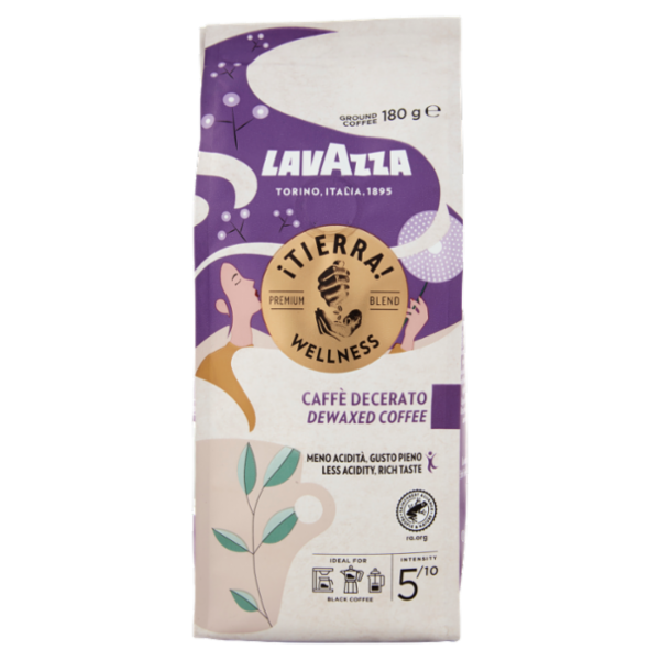 Lavazza iTierra! Wellness Caffè Decerato Macinato 180 g