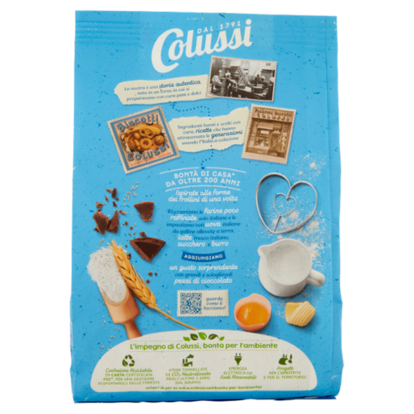 Colussi Biscotti con Cioccolato in Pezzi 300 g