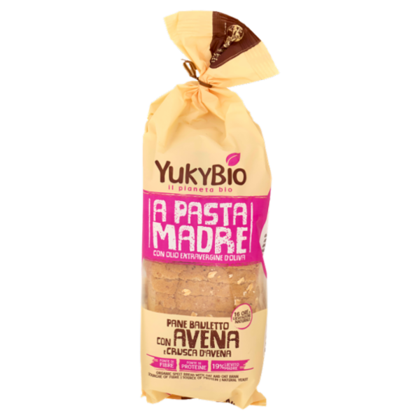 YukyBio A Pasta Madre Pane Bauletto con Avena e Crusca d'Avena 400 g