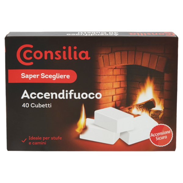 Consilia Saper Scegliere Accendifuoco 40 pz