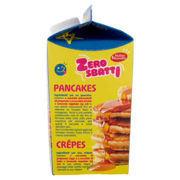Molino Rossetto Zero Sbatti Classico Preparato per Crêpes e deliziosi Pancakes 200 g