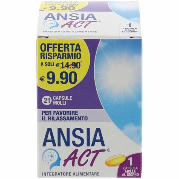 INTEGRATORI IN COMPRESSE ANSIA ACT PZ.21