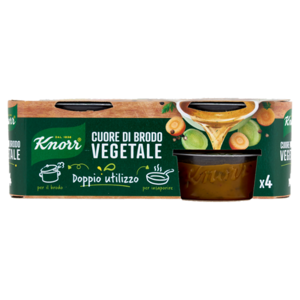 Knorr Cuore di Brodo Vegetale 4 x 28 g