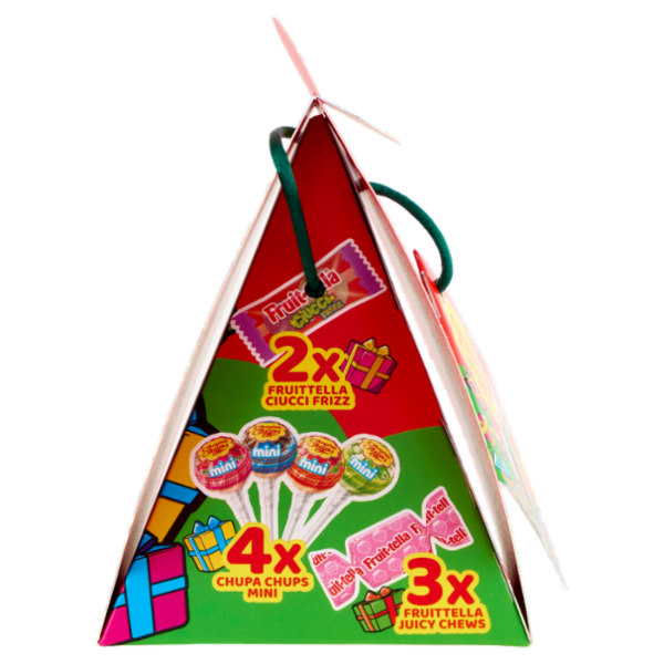 Chupa Chups Christmas 4 Chupa Chups Mini + 2 Fruittella Ciucci Frizz + 3 Fruittella Juicy Chews