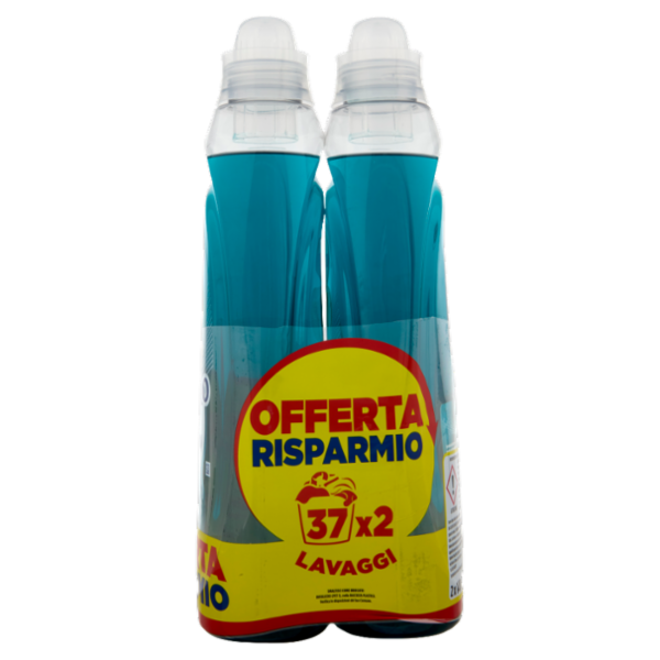 Coccolino Wonder Wash Detersivo Ultra Clean 2 x 37 Lavaggi 2 x 1480 ml