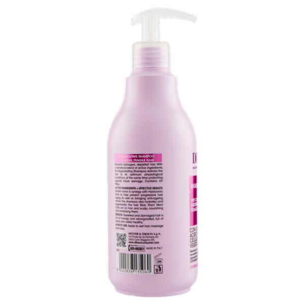 Dikson Shampoo Rigenerante per Capelli Indeboliti e Fragili 500 ml