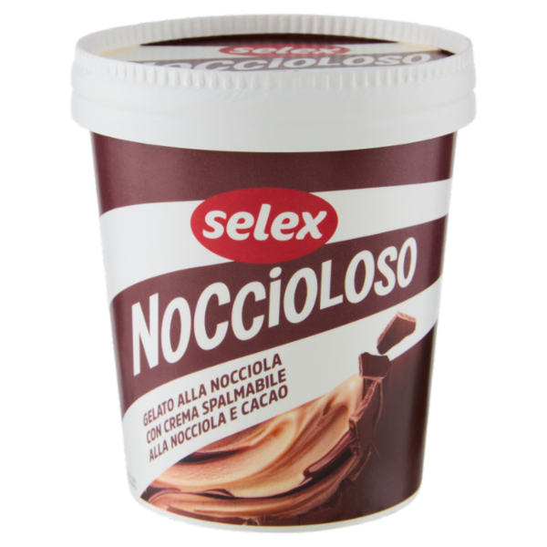 Selex Gelato alla Nocciola con Crema Spalmabile alla Nocciola e Cacao 230 g